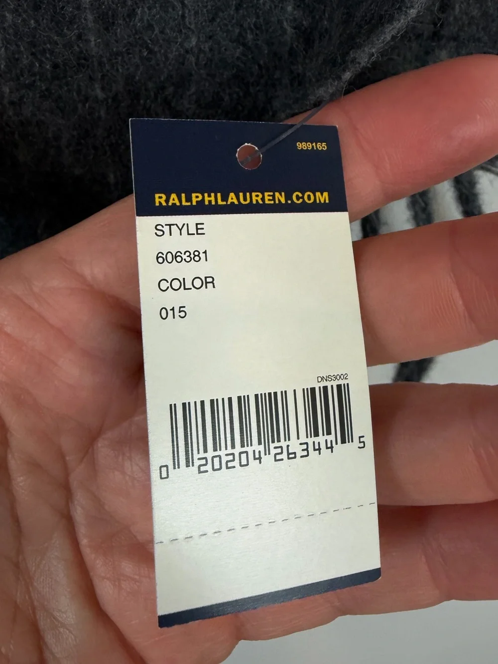 Polo Ralph Lauren NWT Wool Reversible Scarf